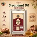 Cold Pressed Groundnut Oil 15 KG Tin